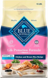 Blue Buffalo Life Protection Formula Chicken and Brown Rice Dog Food Packaging 2025
