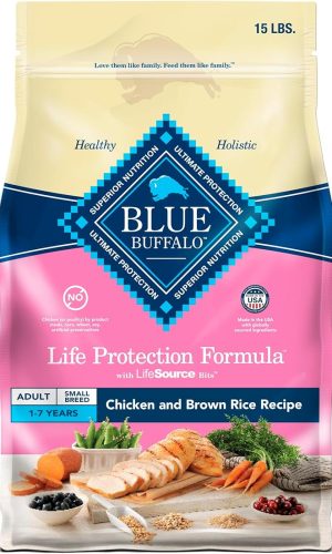 Blue Buffalo Life Protection Formula Chicken and Brown Rice Dog Food Packaging 2025